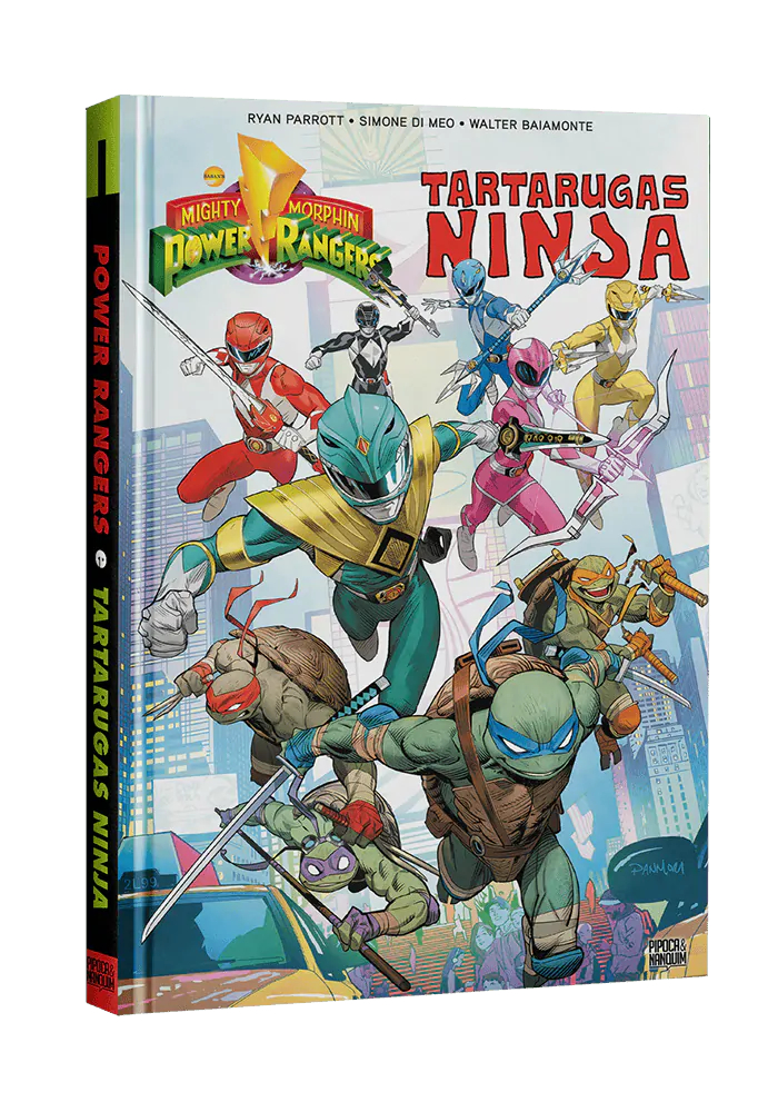 Capa de Power Rangers e Tartarugas Ninja (Pipoca e Nanquim/Reprodução)