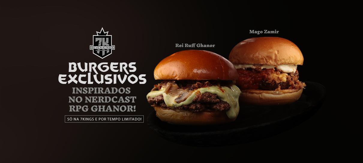 Seven Kings começa 2024 com burgers exclusivos de Ghanor no cardápio