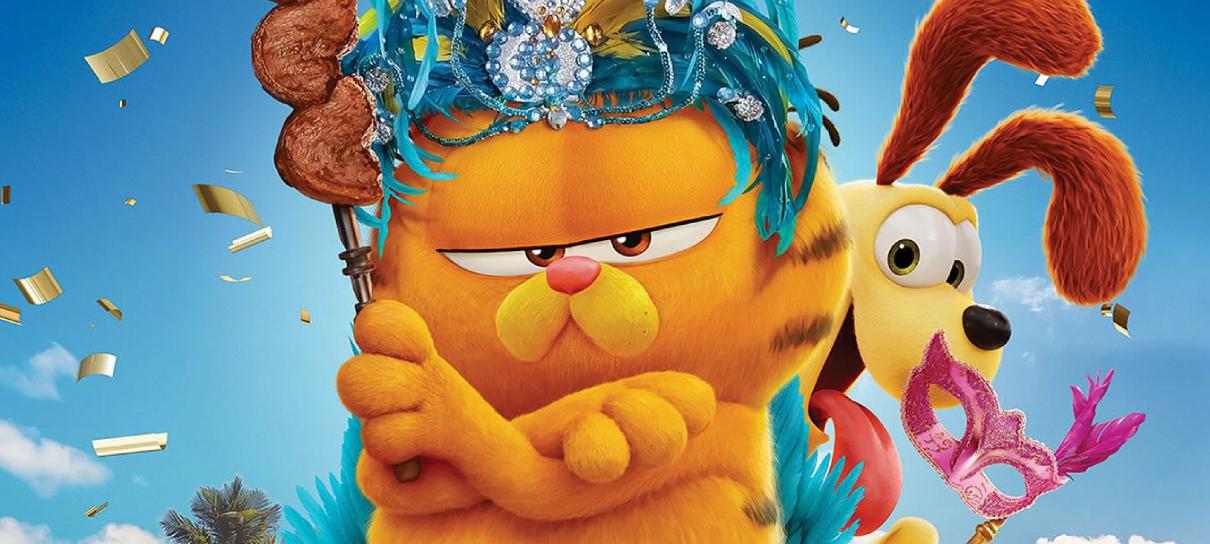 Garfield vai ao carnaval e vira Cupido em novos cartazes de Fora de Casa