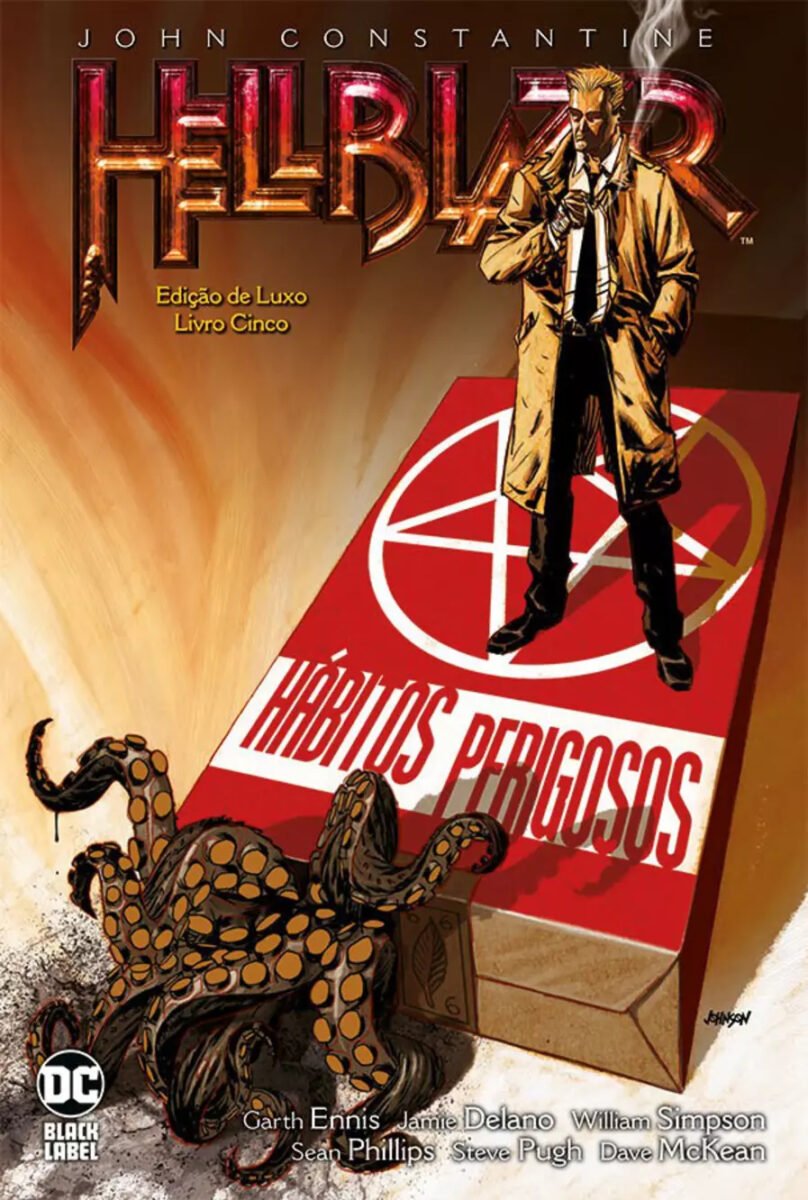 Capa de John Constantine, Hellblazer - Edição de Luxo 5 (Panini Comics/Divulgação)