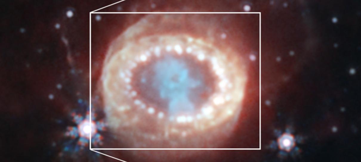 James Webb, da NASA, encontra evidência de uma estrela de nêutrons em supernova