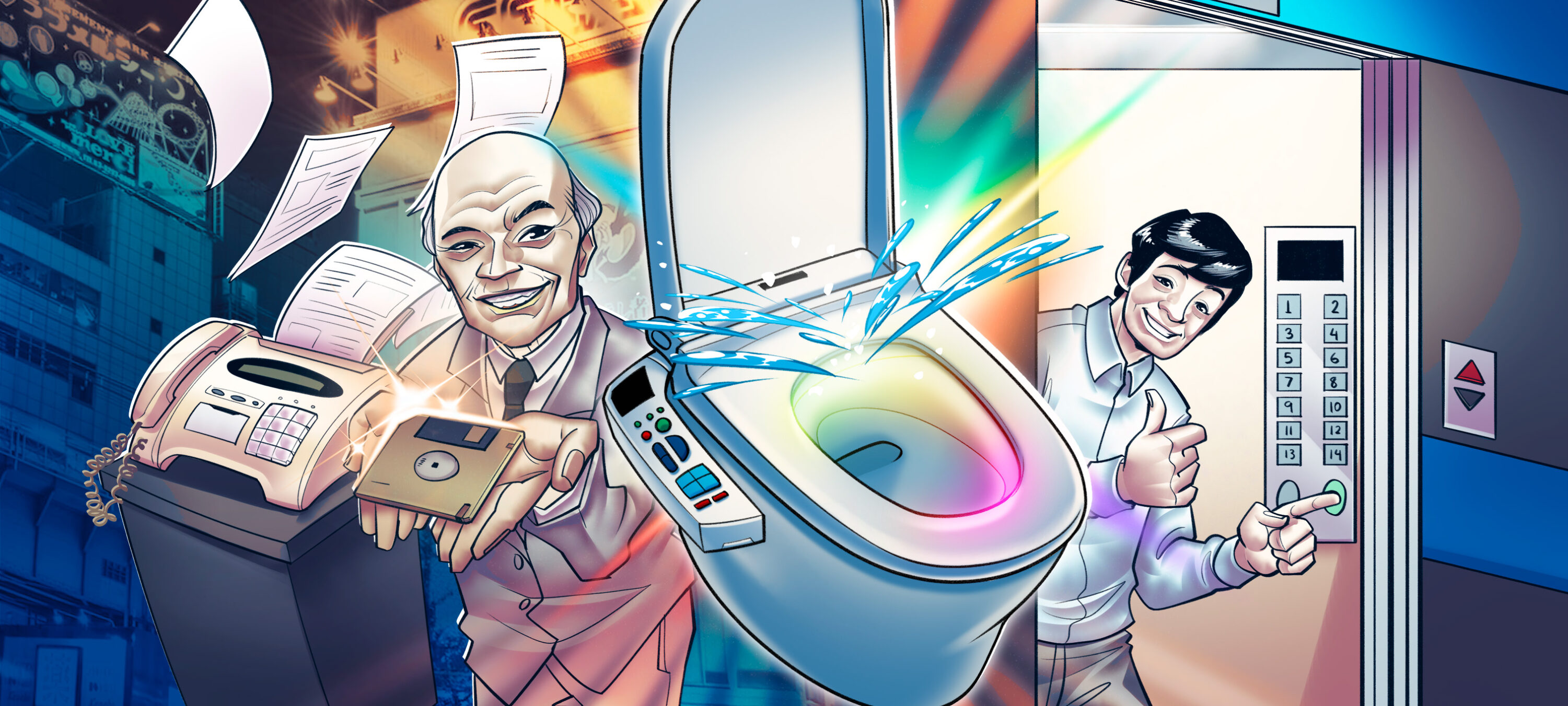 As tecnologias avançadas e sanitárias do Japão