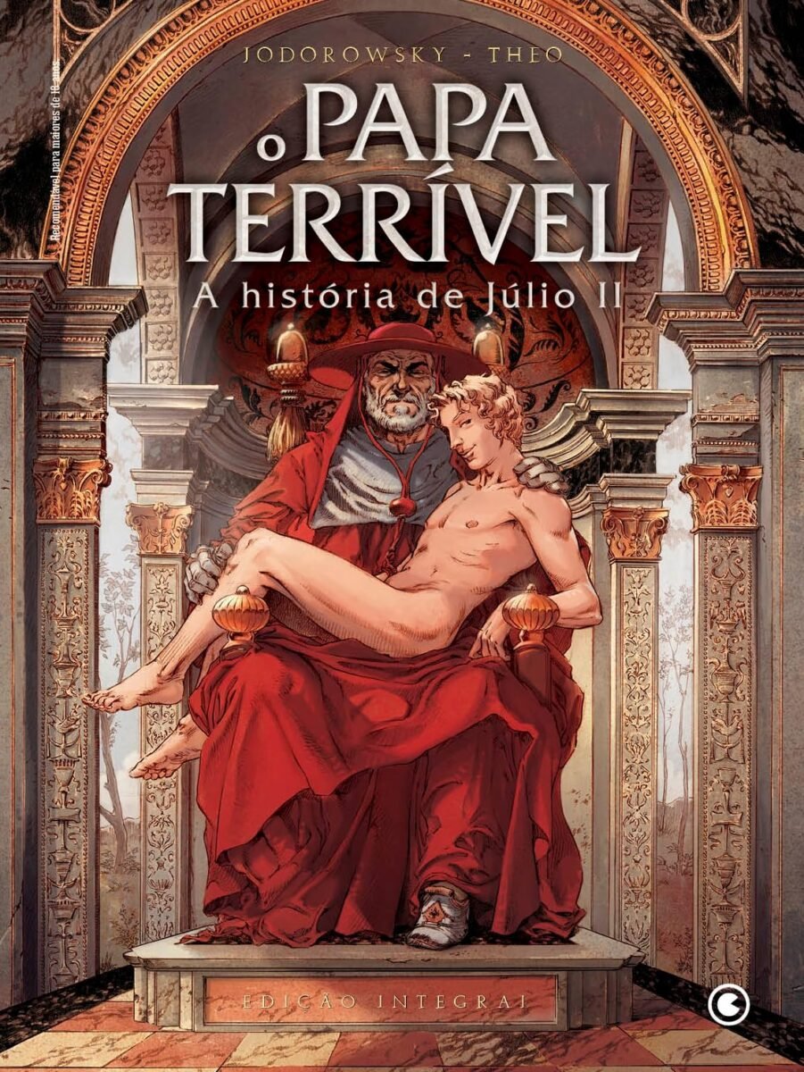 Capa da HQ O Papa Terrível – A História de Júlio II (Conrad/Reprodução)