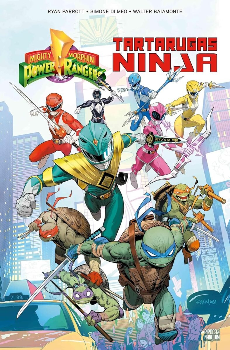 Capa de Power Rangers e Tartarugas Ninja (Divulgação)