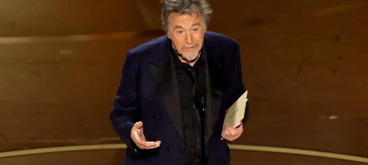 Al Pacino não definiu anúncio rápido de Melhor Filme no Oscar 2024