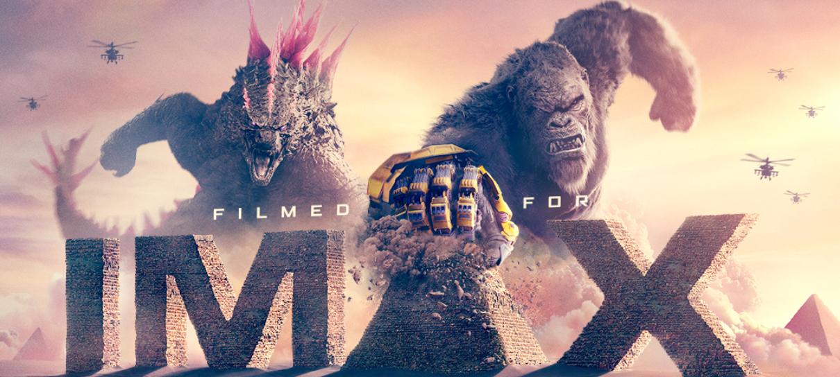 Godzilla e Kong quebram IMAX em pôster de O Novo Império