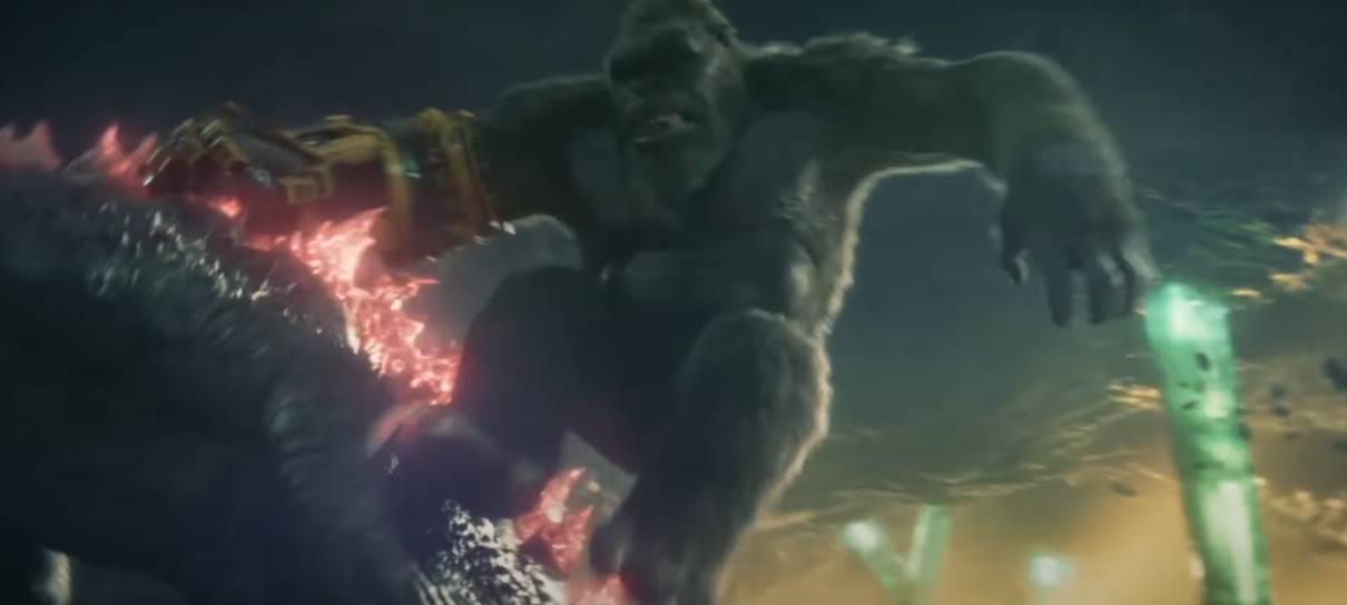 Godzilla dá carona a Kong em prévia inédita de O Novo Império