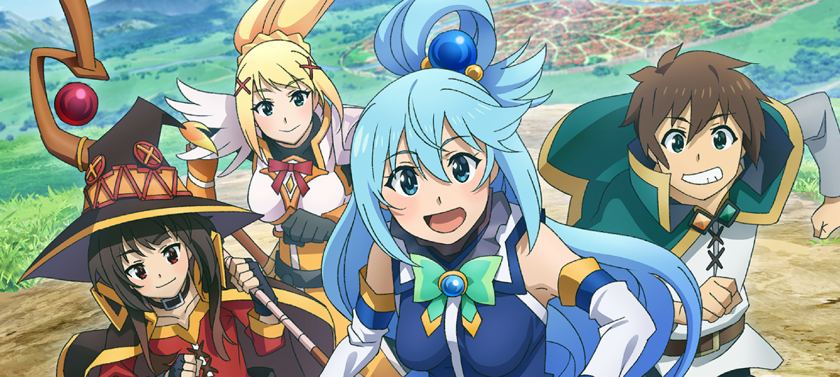 Konosuba 3, A Condition Called Love e mais chegam em abril na Crunchyroll