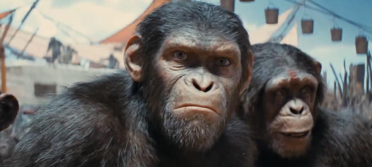 Novo filme de Planeta dos Macacos destaca conflito em teaser inédito