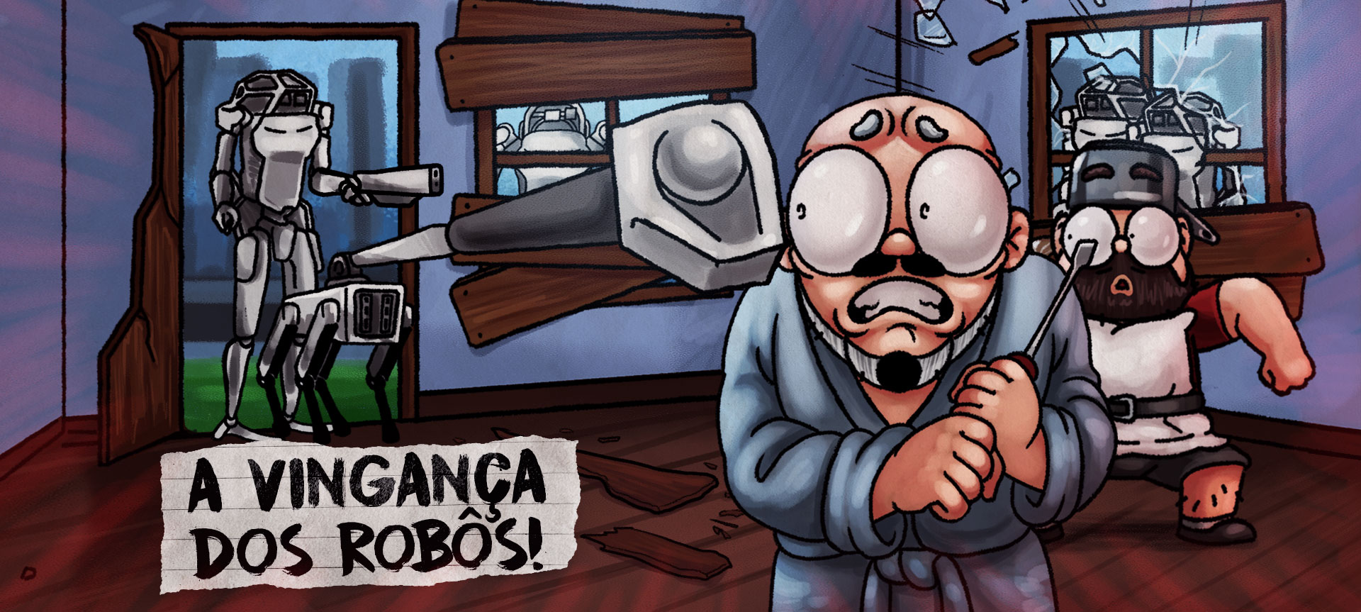 OS ROBÔS VÃO C4G4R NA NOSSA PIA!