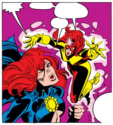 O duelo entre Madelyne Pryor e Jean Grey (Marvel/Reprodução)