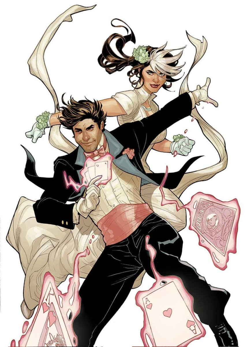 Vampira e Gambit se casaram nas HQs de X-Men (Marvel/Reprodução)