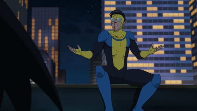 Invencível encontra o Batman e dá uma zoada no herói (Amazon Prime Video/Reprodução)