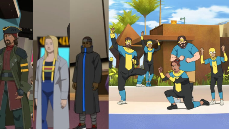 Invencível passa por cosplayers em uma convenção de cultura pop (Amazon Prime Video/Reprodução)