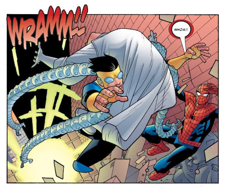 Invencível derruba o Doutor Octopus antes de conhecer o Homem-Aranha (Marvel/Reprodução)
