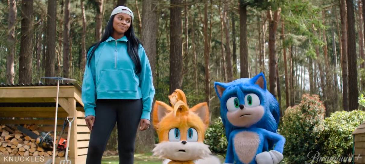 Cena de Knuckles mostra aparição de Sonic e Tails na série