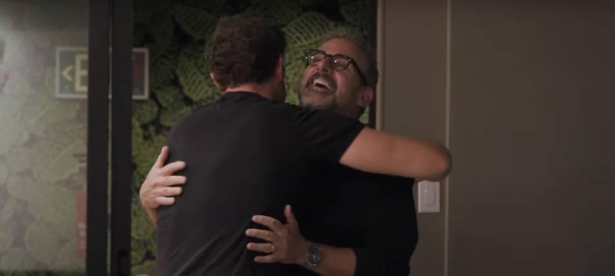 John Krasinski e Steve Carell se encontram em vídeo de Amigos Imaginários