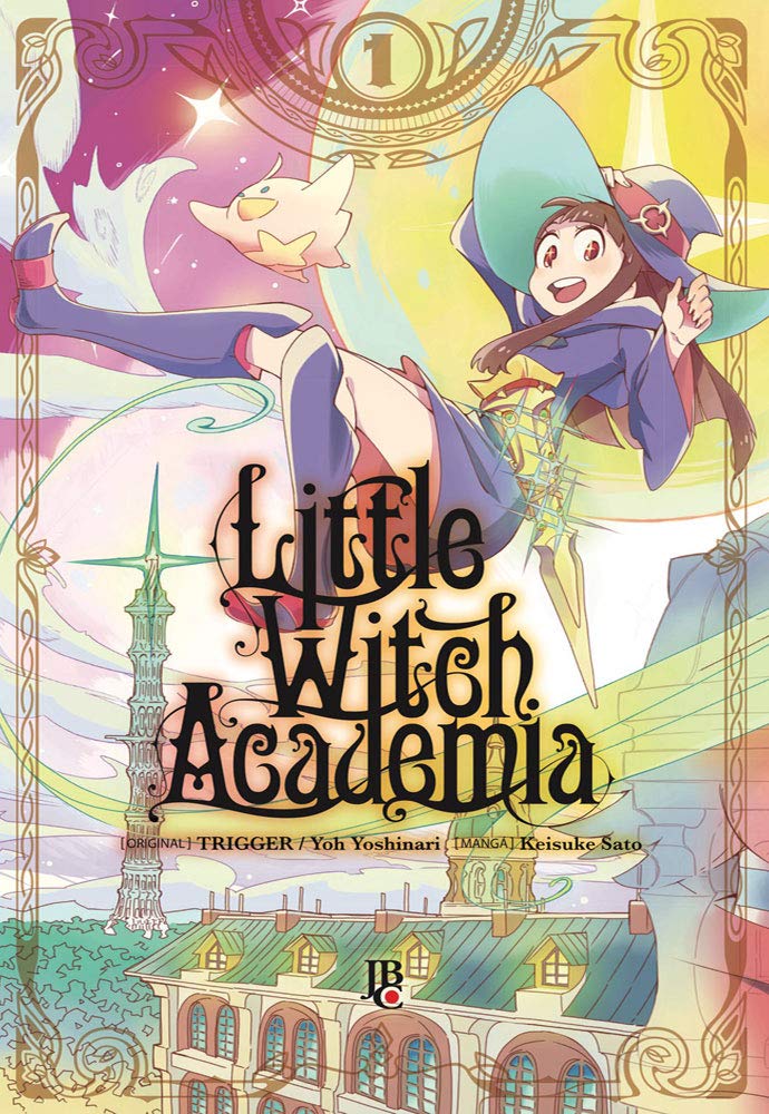 Capa do primeiro volume de Little Witch Academia (JBC/Divulgação)