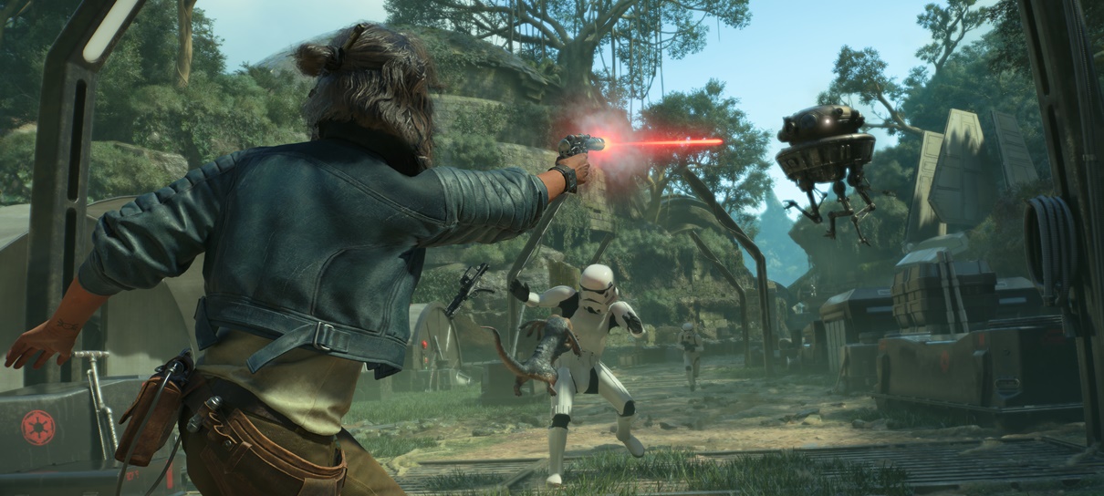 Vess encontra Jabba e Han Solo em trailer de Star Wars Outlaws