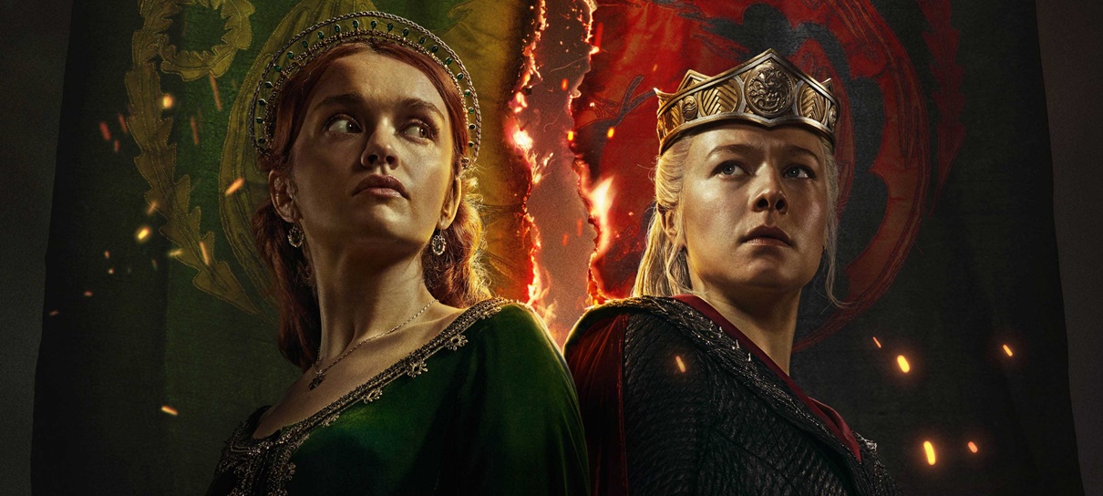 Rhaenyra e Alicent se enfrentam em novo pôster de A Casa do Dragão
