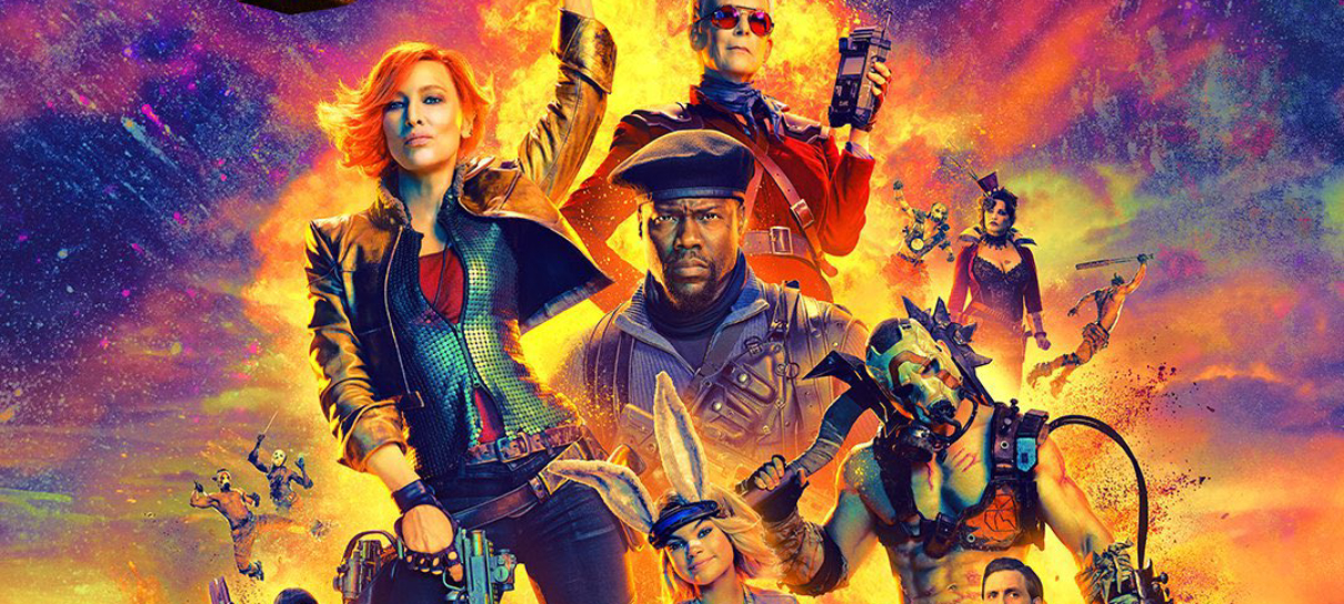Filme de Borderlands destaca elenco em pôster explosivamente colorido