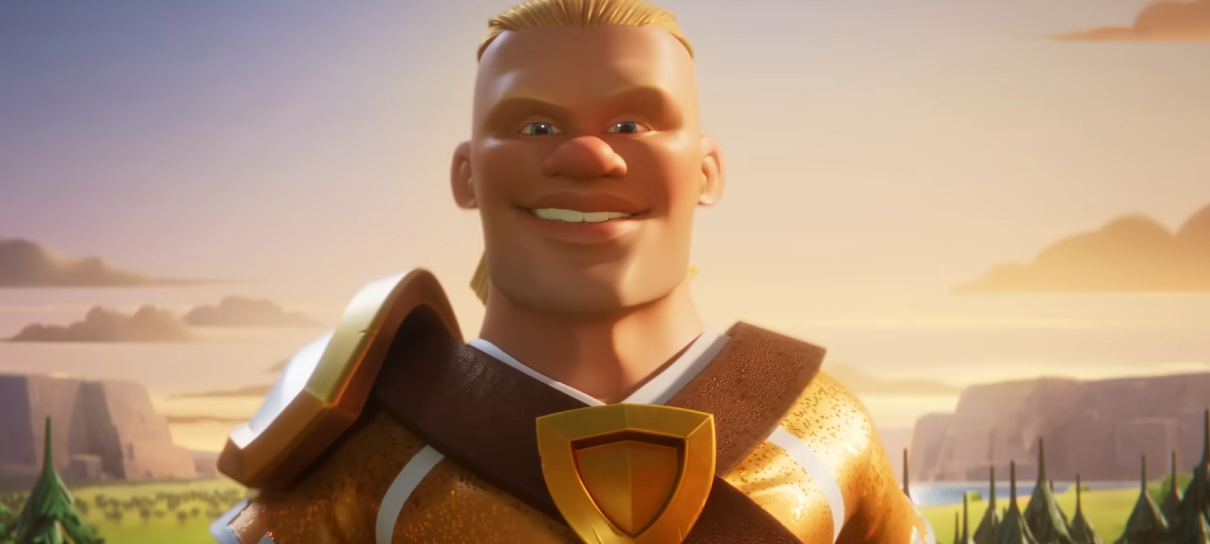 Erling Haaland ganha personagem bárbaro no Clash of Clans