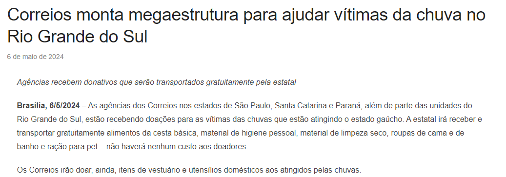 Site Correios