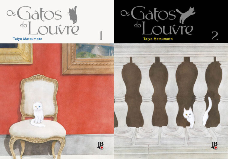 Capas de Os Gatos do Louvre, de Taiyo Matsumoto (JBC/Reprodução)