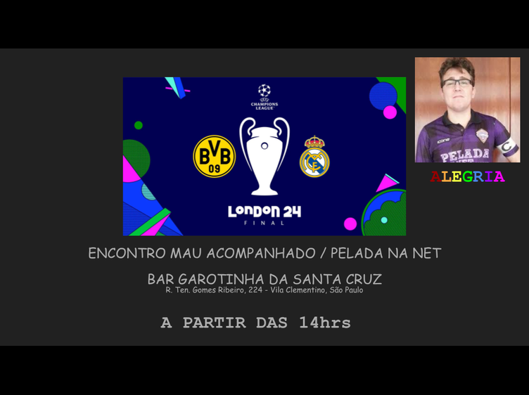 Convite Mau Acompanhado / Pelada na Net