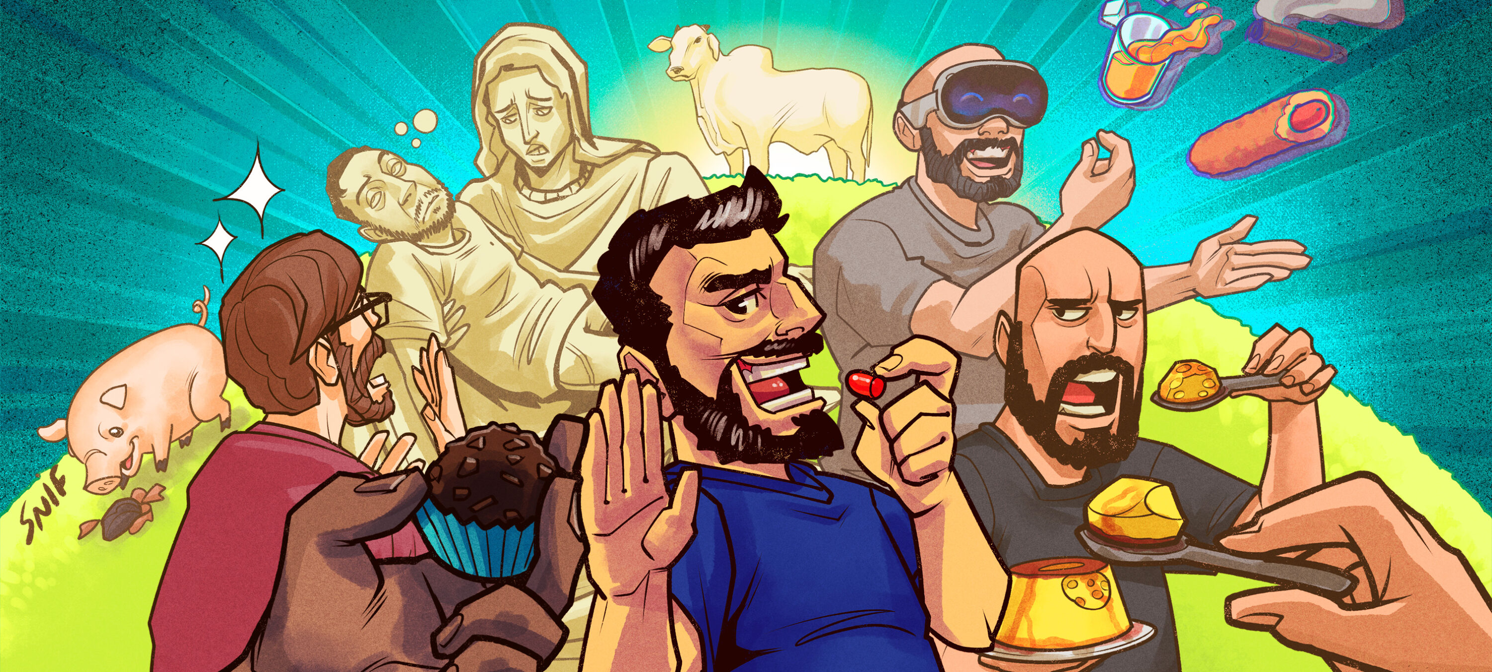 Qual é a pauta? Extra Virgem, Jujubas e Pietà de Santos