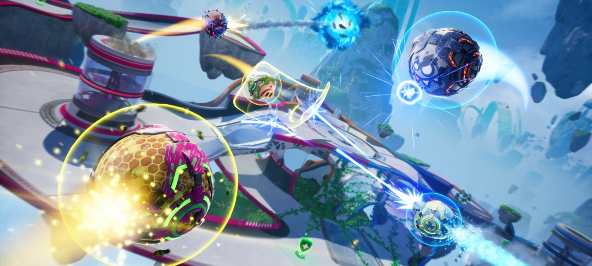 BattleCore Arena é um jogo competitivo gratuito que desafia a gravidade