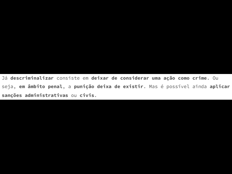 Descriminalizar