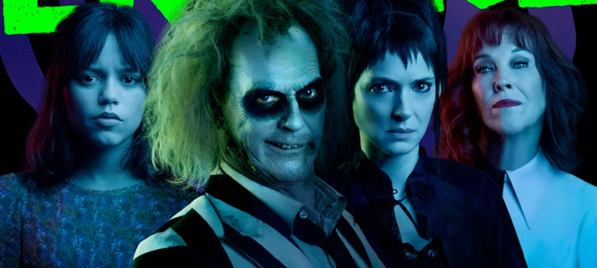 Beetlejuice está pronto para azucrinar as Deetz em capa de revista