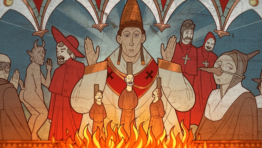 Inquisição, fogueira e beijo satânico
