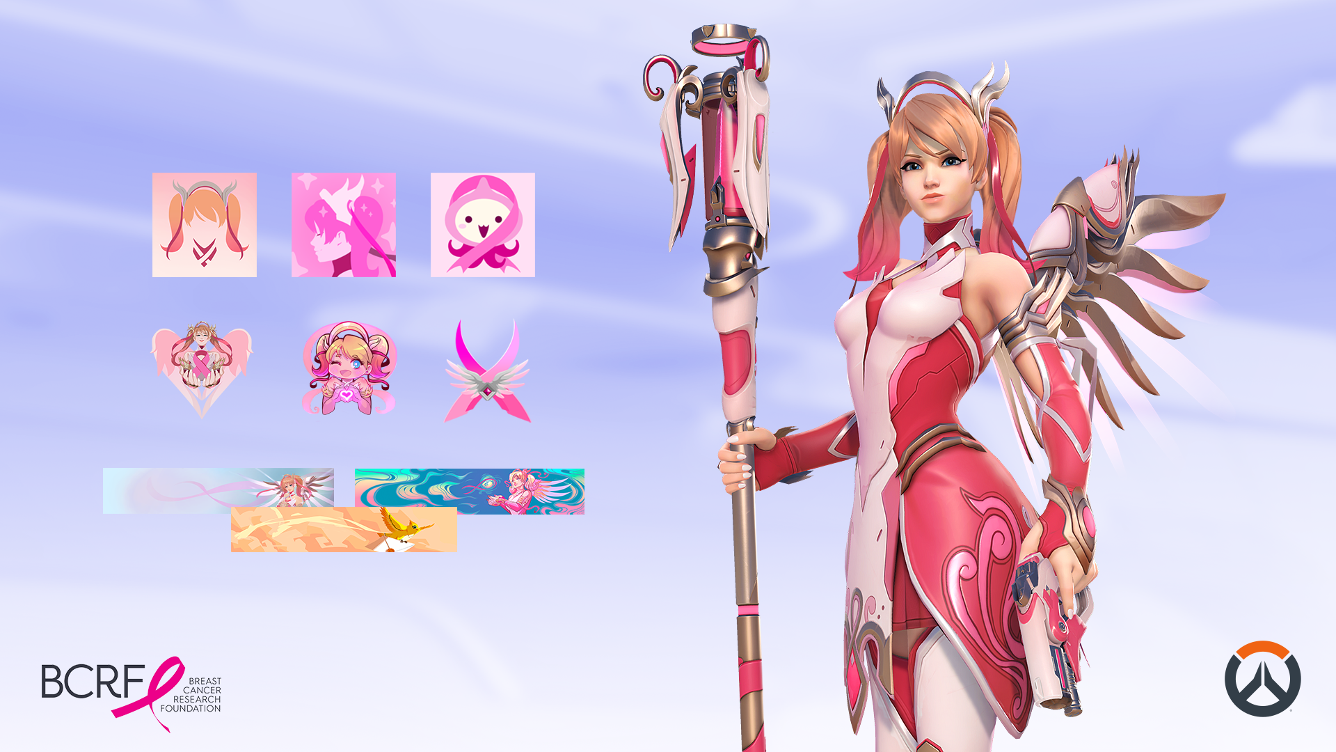 Overwatch traz Mercy Rosa de volta para combater o câncer de mama