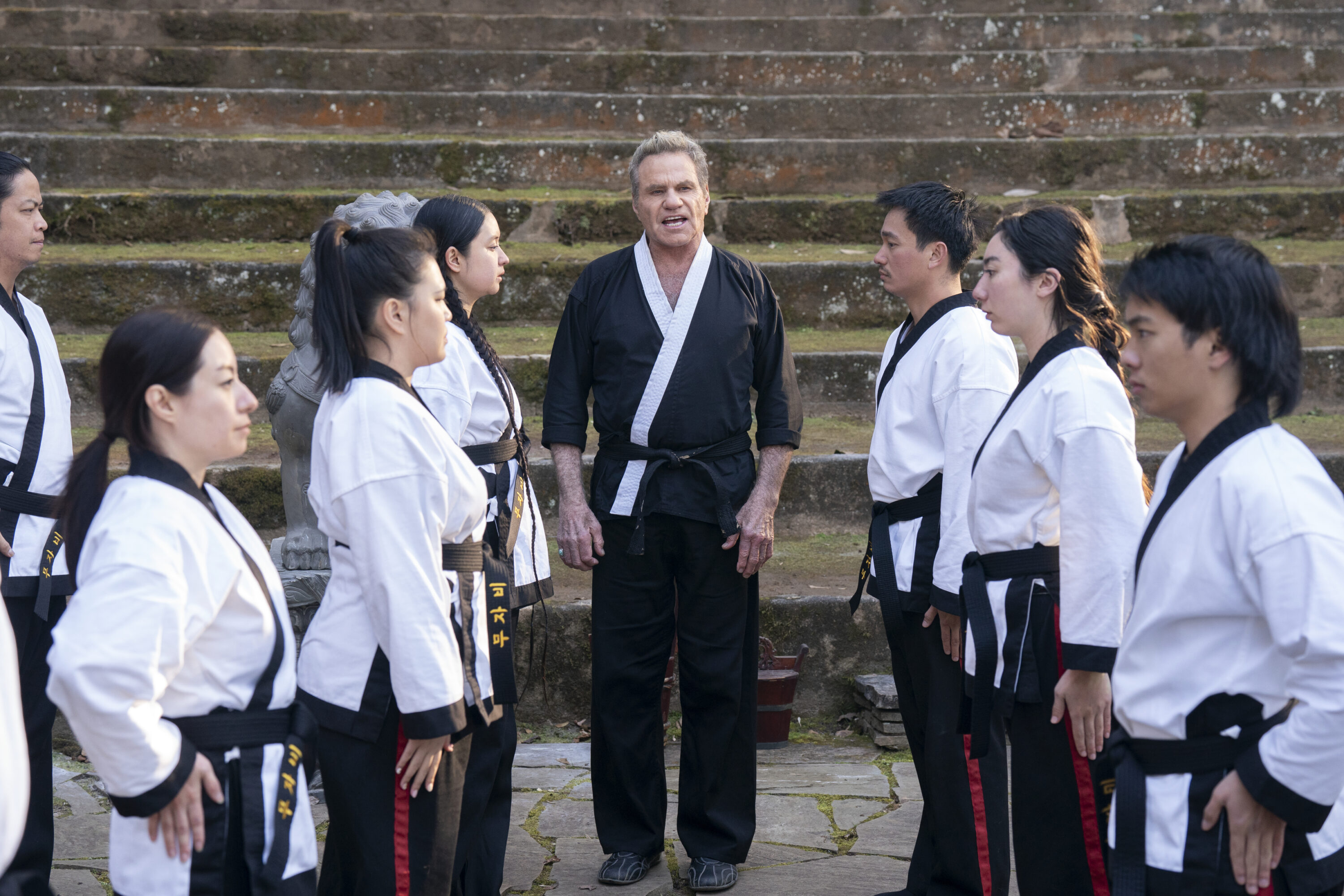 Cobra Kai. Martin Kove as John Kreese in Cobra Kai. Cr. Curtis Bonds Baker/Netflix © 2024