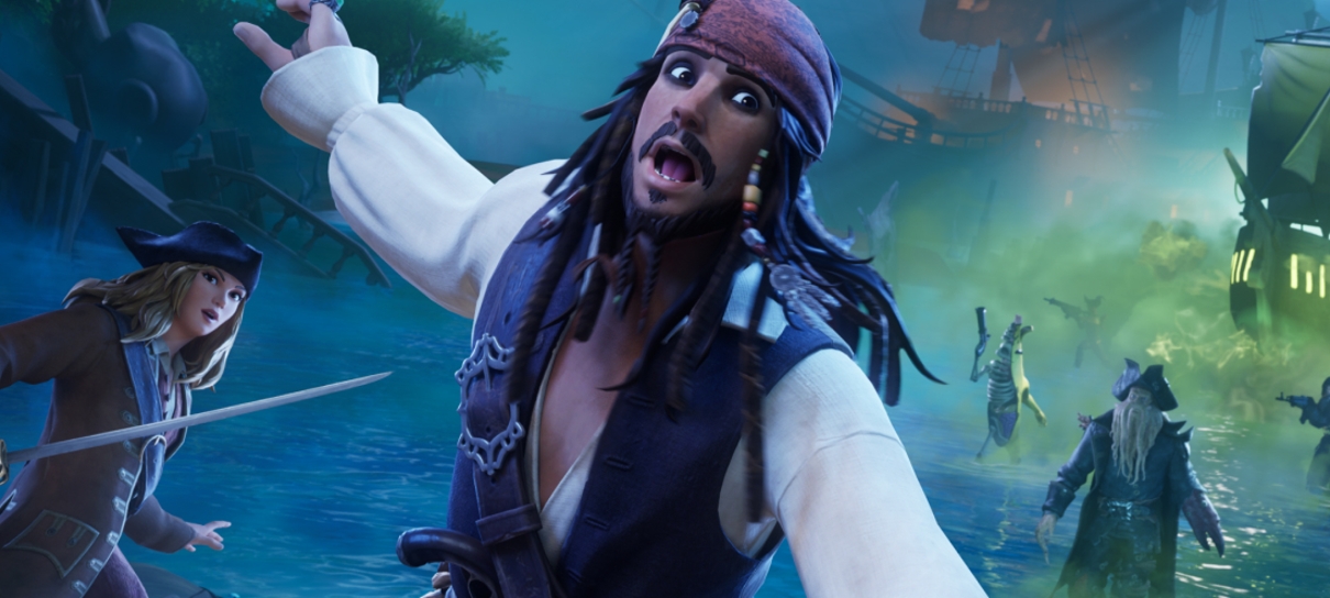 Jack Sparrow e mais conteúdos de Piratas do Caribe desembarcam no Fortnite