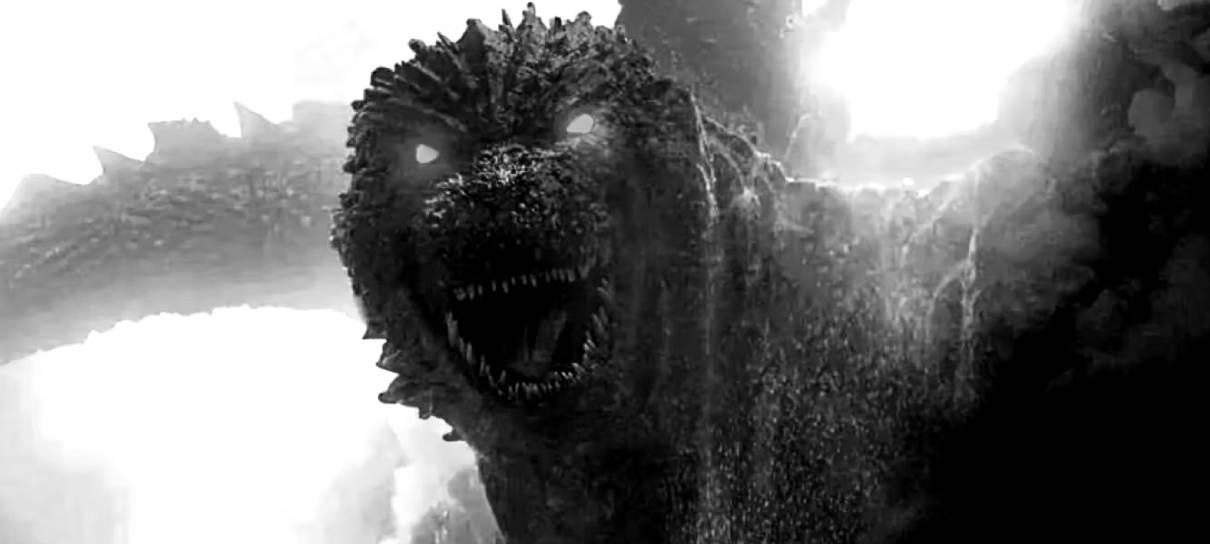 Godzilla Minus One volta aos cinemas brasileiros com versão preto e branco