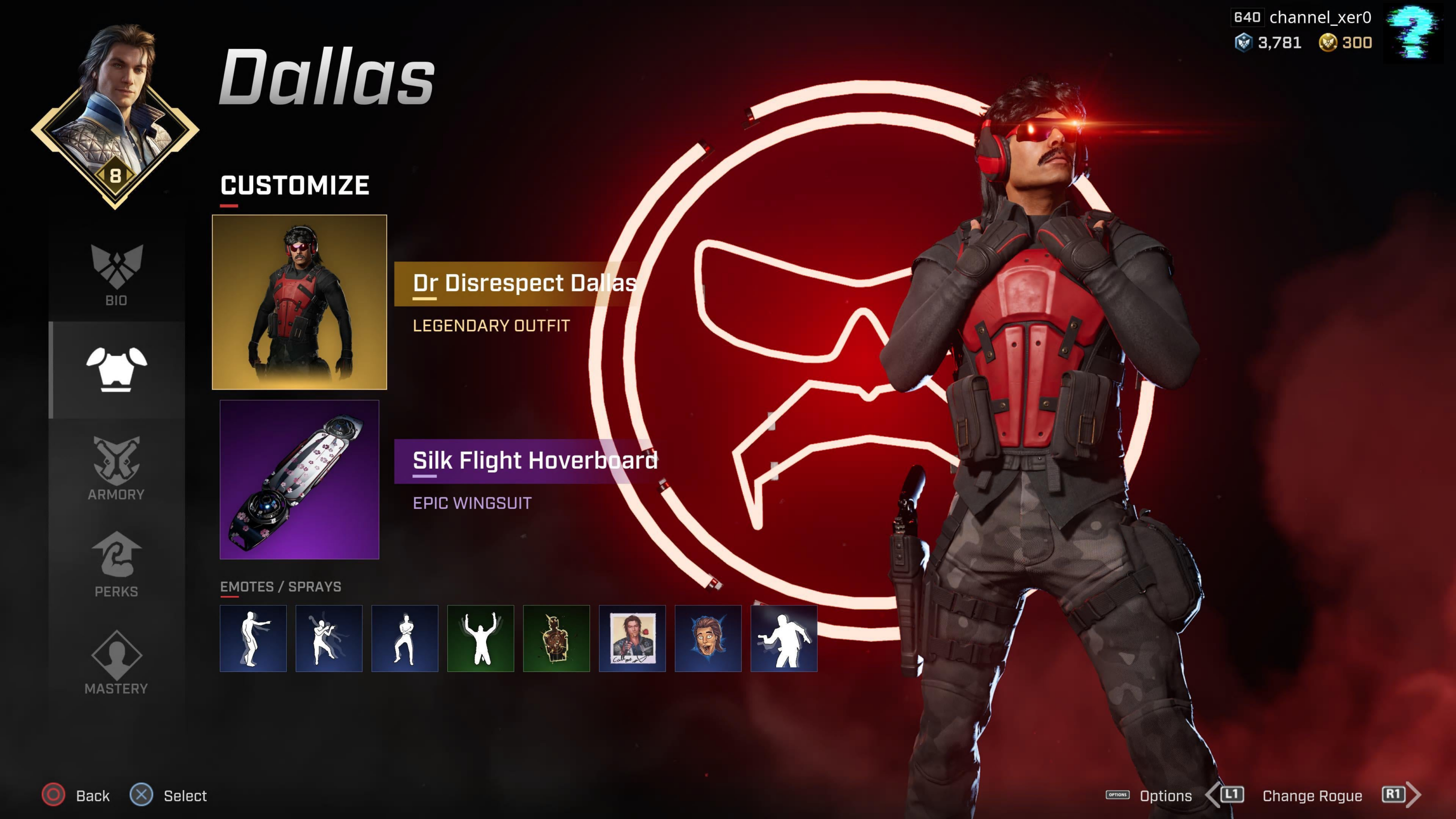 Skin do Dr Disrespect em Rogue Company