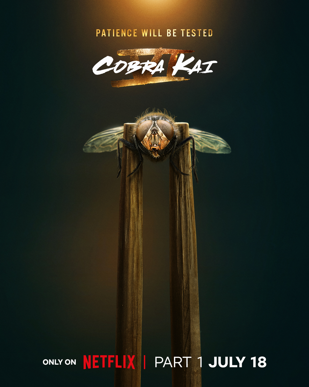 Pôster da sexta e última temporada de Cobra Kai