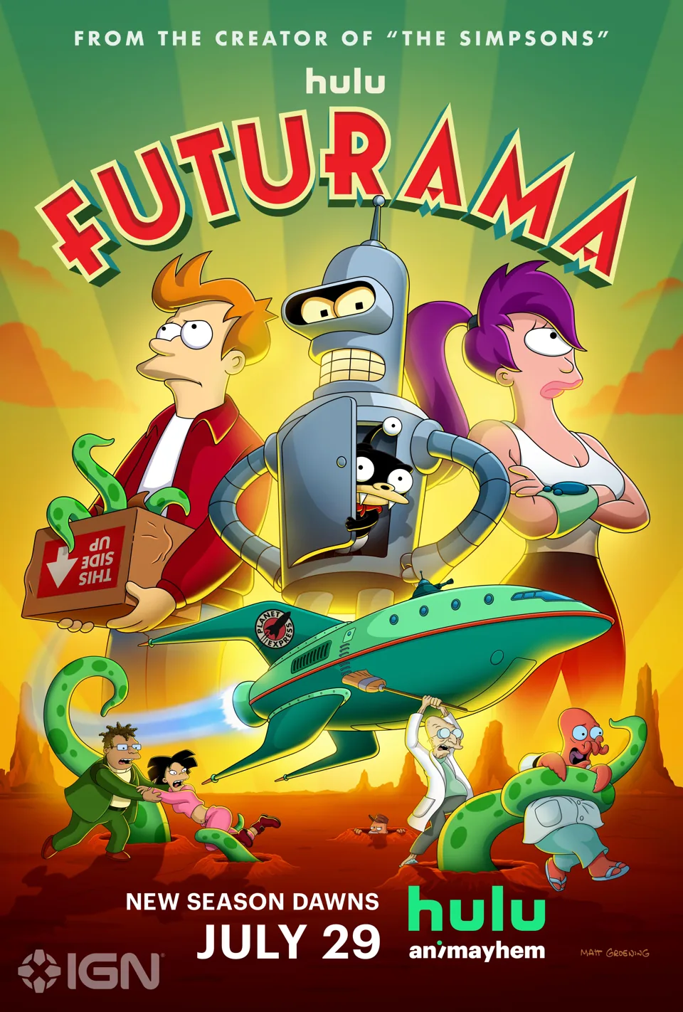 Pôster da 12ª temporada de Futurama