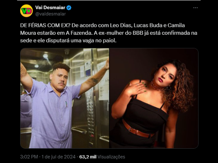 Lucas Buda e Camila Moura