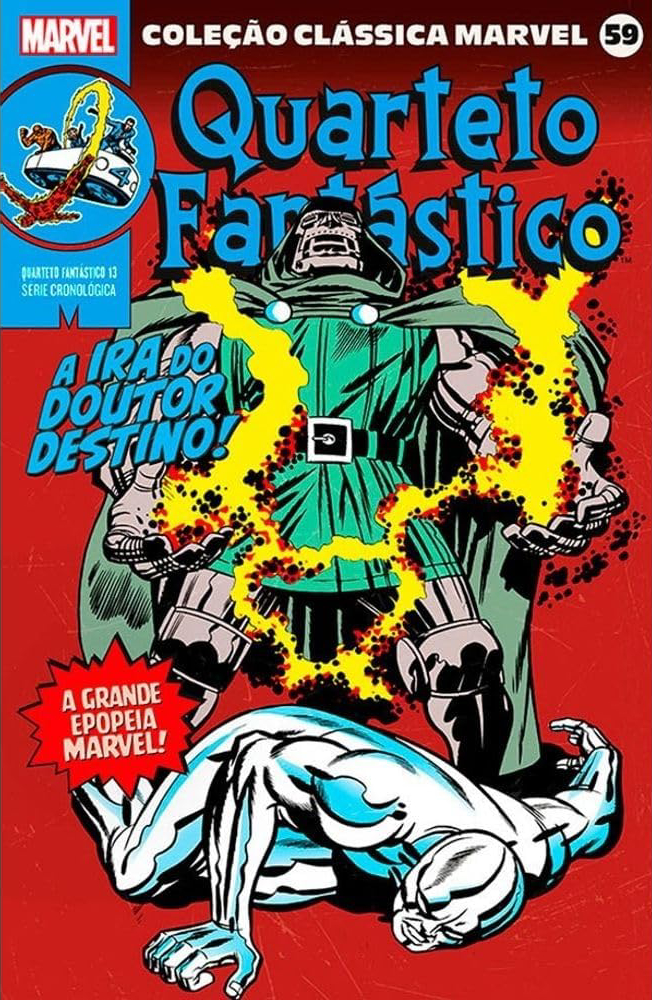 Capa da HQ Coleção Clássica Marvel #59 com Quarteto Fantástico: O Dia do Juízo Final (Panini/Divulgação)