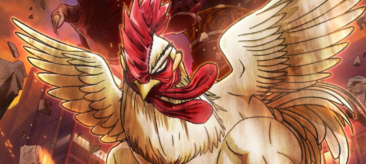 Anime de Rooster Fighter, o galo lutador, ganha primeiro trailer