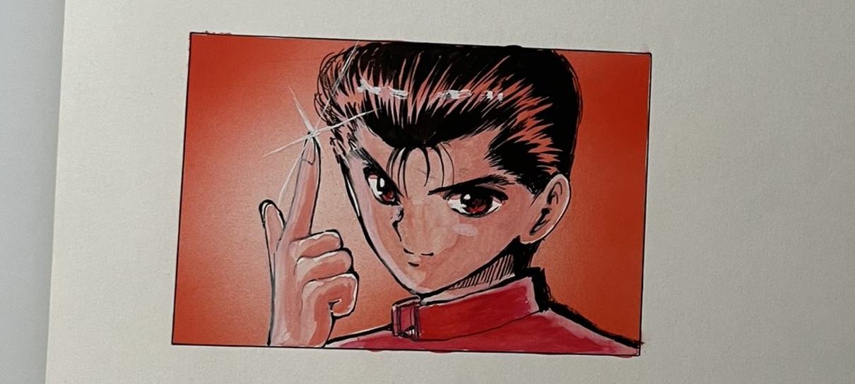 Yoshihiro Togashi compartilha arte de Yusuke, de Yu Yu Hakusho