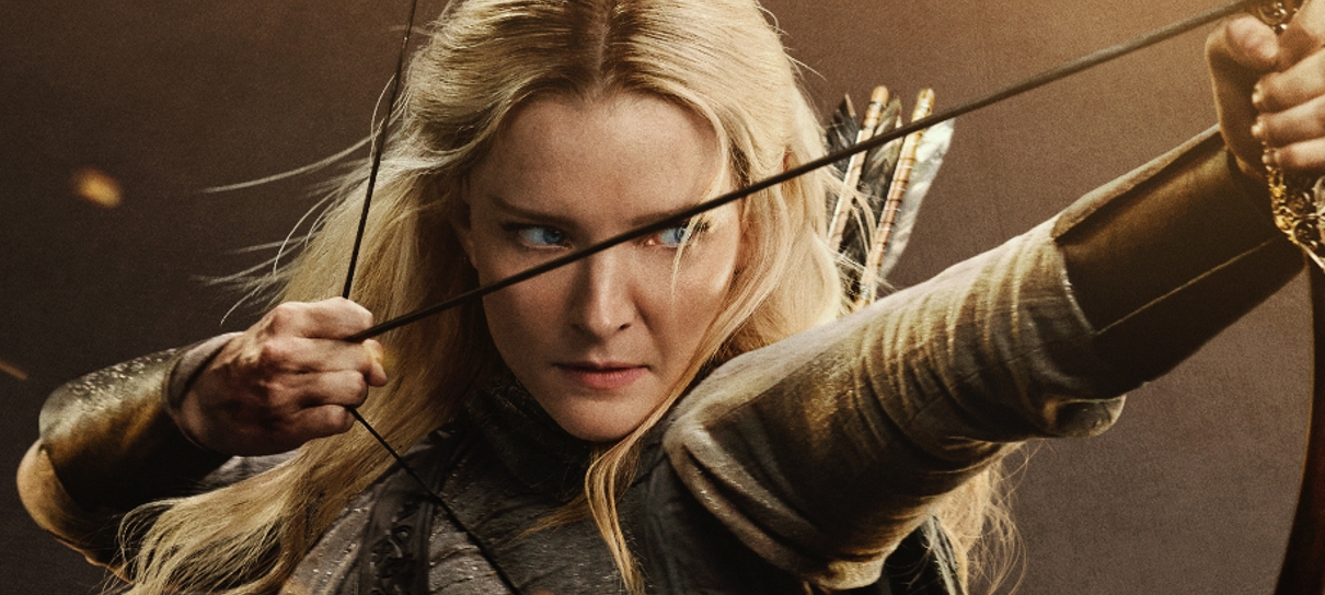 Galadriel estampa cartaz bonitão da 2ª temporada de Os Anéis de Poder