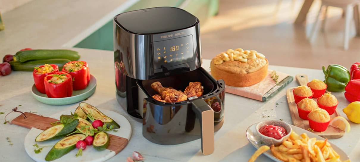 Air Fryer com comando de voz está com desconto no KaBuM!