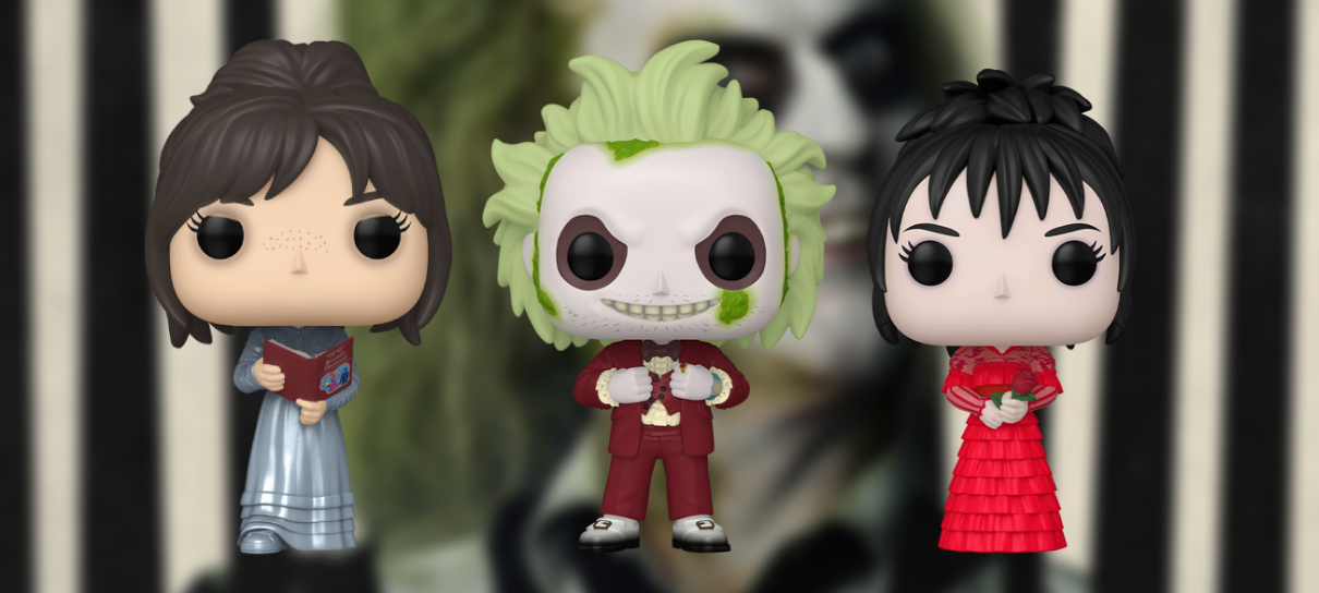 Beetlejuice 2 ganha colecionáveis fantasmagóricos da Funko Pop!