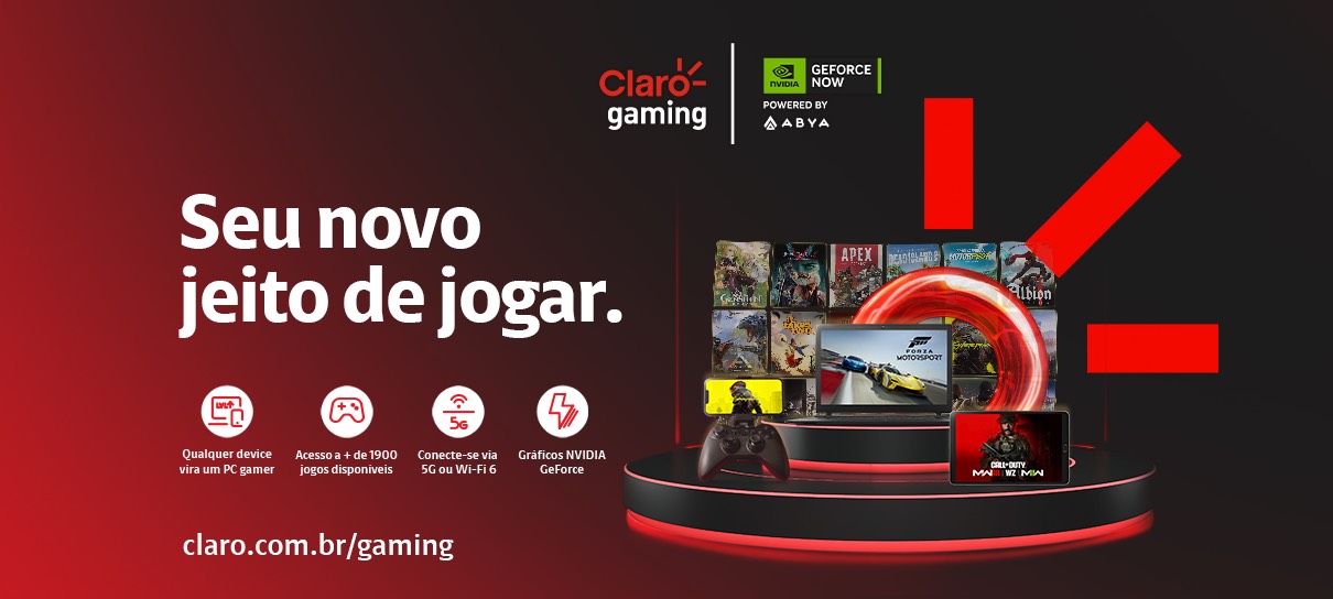 6 vantagens de ter o Claro Gaming GeForce NOW