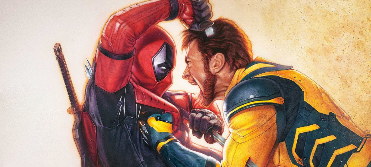 Deadpool & Wolverine se esfaqueiam em cartaz inédito